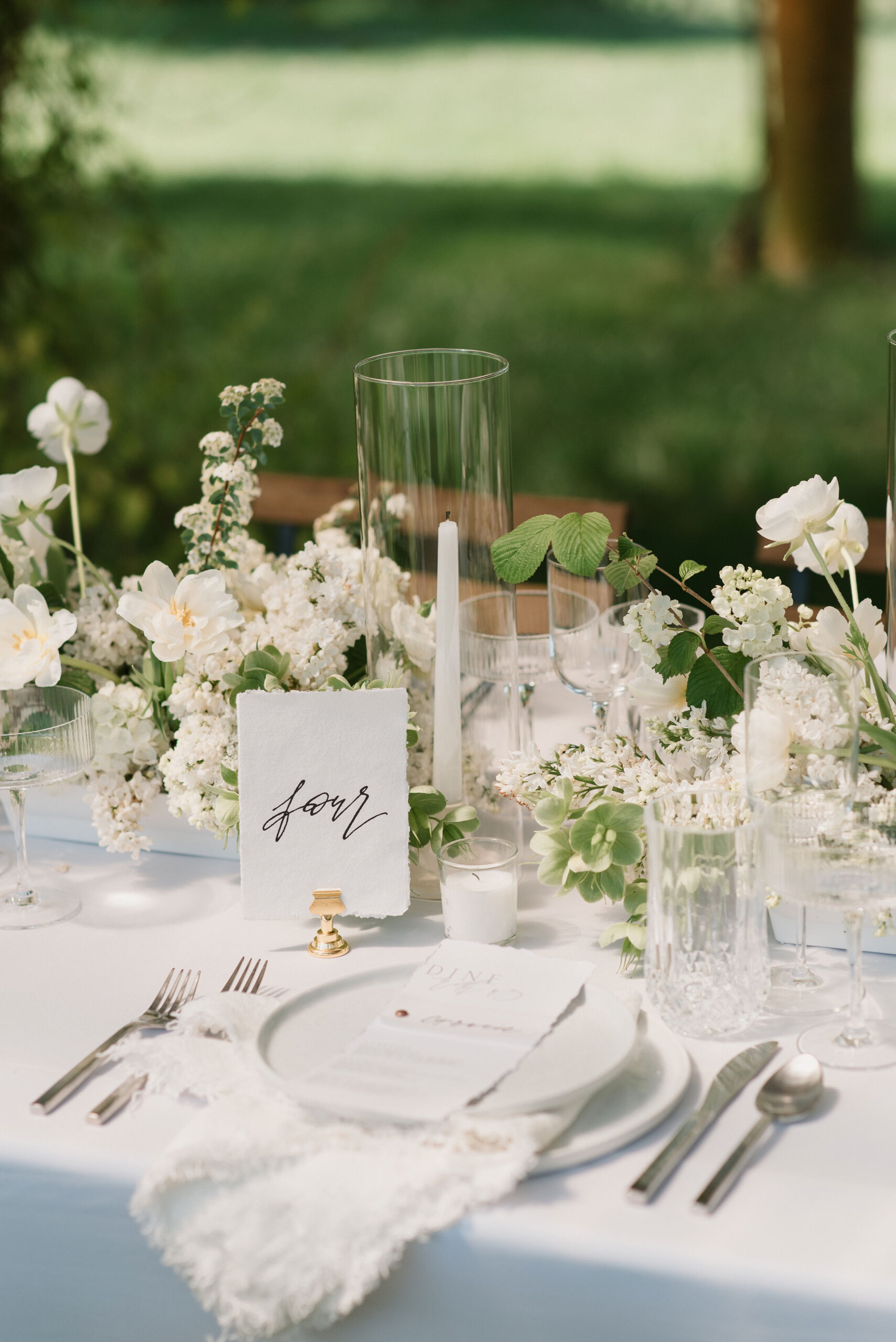 table details from european-inspired wedding venue photos