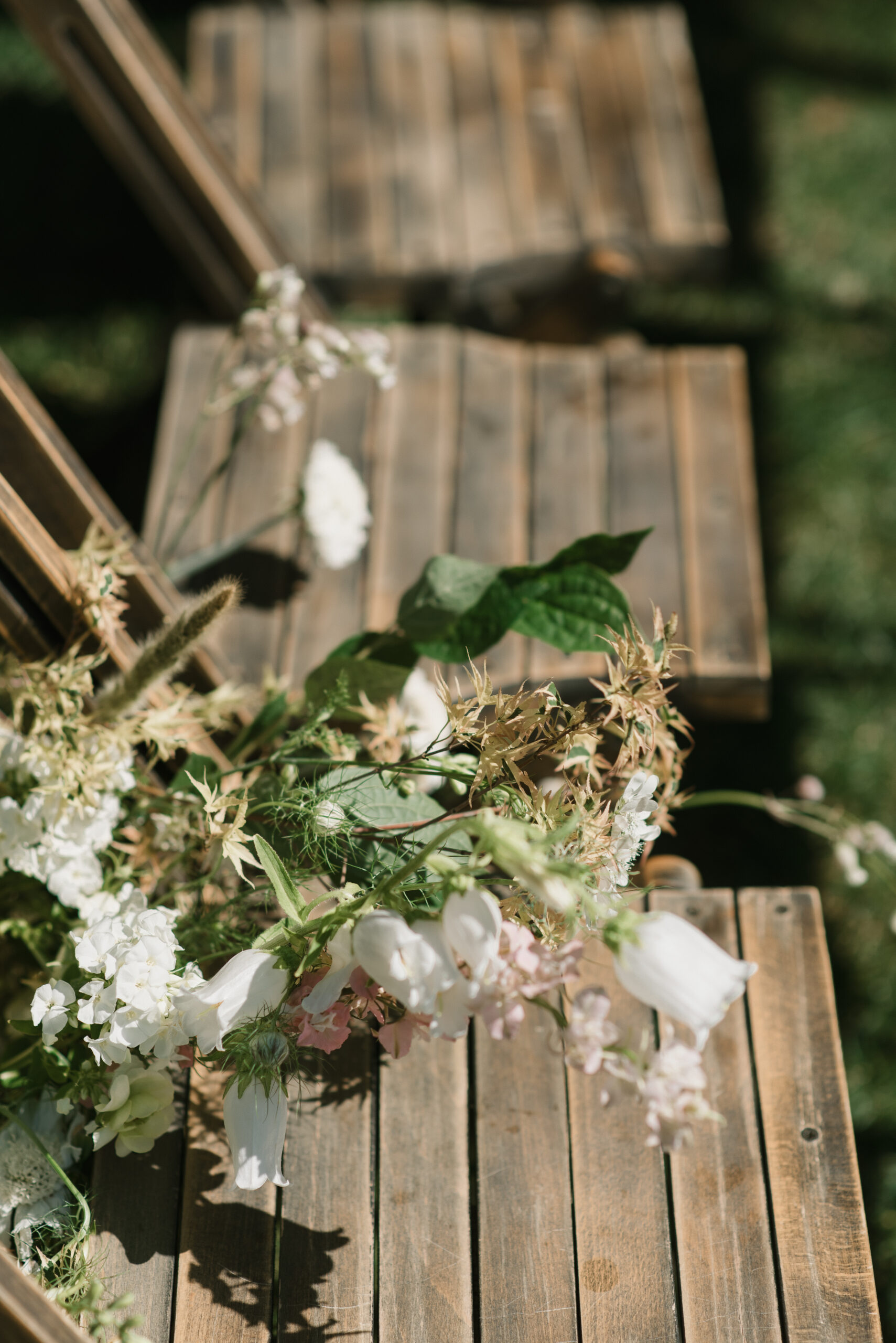 luxurious ceremony florals at The Griffin House