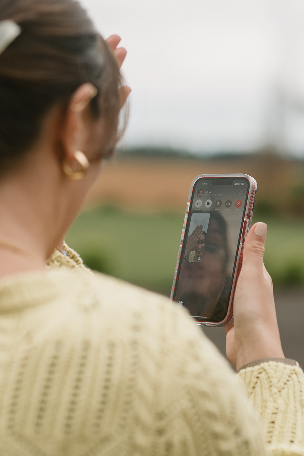 close up of facetime