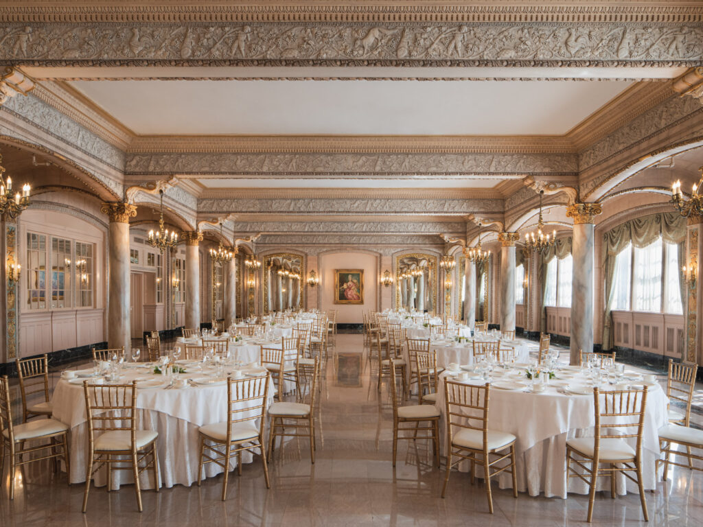 Great hall at the Davenport Hotel