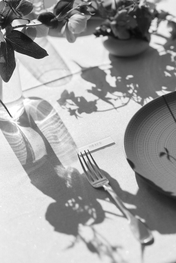 tablescape florals for intimate wedding in ireland