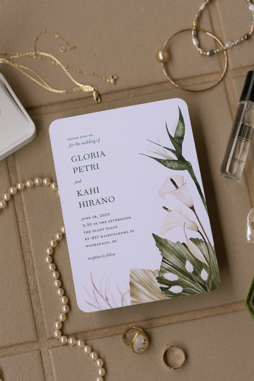 wedding details for the bride and groom 